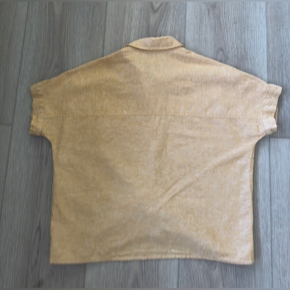 Madewell Mustard Linen Shirt - Picture 7 of 7